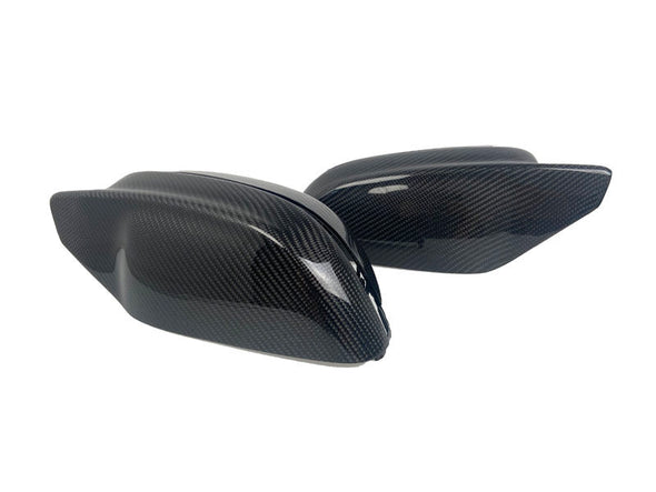 M STYLE CARBON FIBER MIRROR COVER FOR M3 G80 M4 G82 2020+  Set include:    Mirror Cover Material: Carbon Fiber NOTE: Professional installation is required\