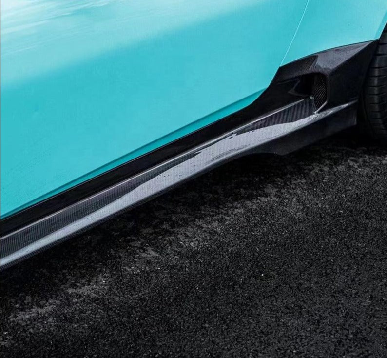 Forza Dry Carbon Side Skirts For Aston Martin DB 11  Set include:  Side Skirts Material: Dry Carbon  Note: Professional installation is required
