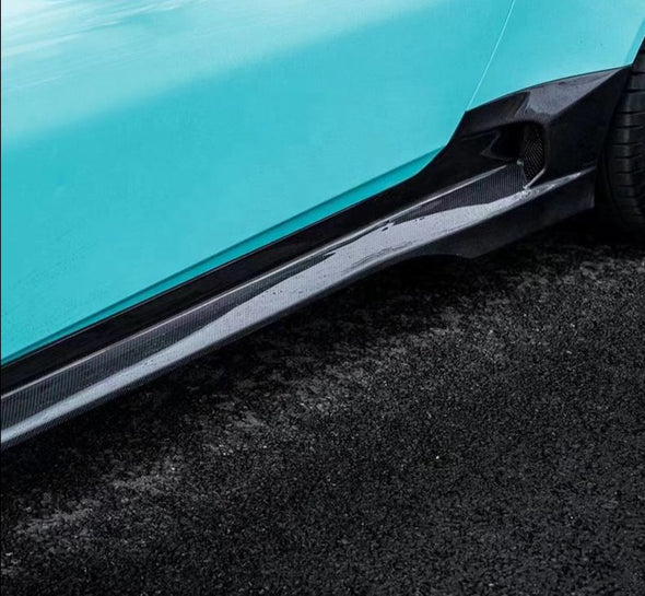 Forza Dry Carbon Side Skirts For Aston Martin DB 11  Set include:  Side Skirts Material: Dry Carbon  Note: Professional installation is required
