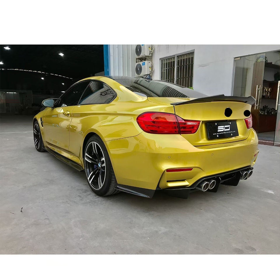 PSM Style Dry Carbon Rear Spoiler For M3 F80 M4 F82 F83  Set include:    Rear Spoiler Material: Dry Carbon NOTE: Professional installation is required