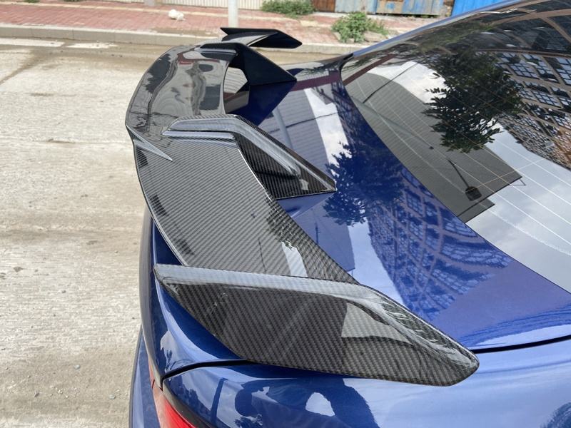 MP STYLE CARBON FIBER REAR SPOILER FOR M3 G80 M4 G82 2020+  Set include:    Rear Spoiler Material: Carbon Fiber NOTE: Professional installation is required