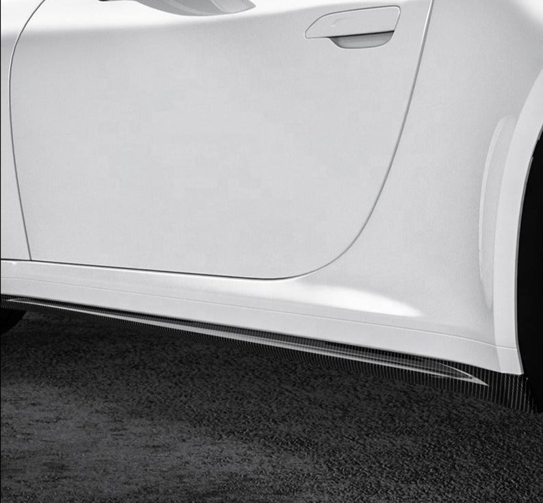Forza Dry Carbon Side Skirts For Porsche 911 (992) Carrera 4 S 4S  Set include:  Side Skirts Material: Dry Carbon  Note: Professional installation is required