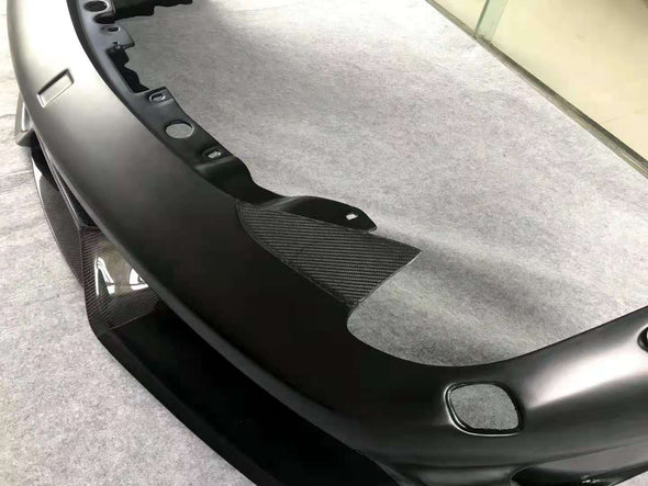 High-Quality SPecial Style Fiberglass+Carbon Fiber Material Front Bumper Engine Hood Body Kit For Ferrari 458 Italia