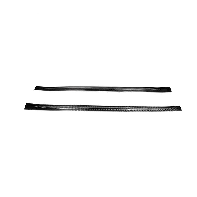 Forza Dry Carbon Side Skirts For Tesla Model 3 2016+  Set Incude:  Side Skirts Material: Dry Carbon  NOTE: Professional installation is required.