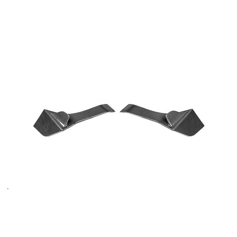 Forza Dry Carbon Rear Canards For Ferrari F8  Set include:   Rear Canards Material: Dry Carbon  Will Fits only with Our Rear Diffuser