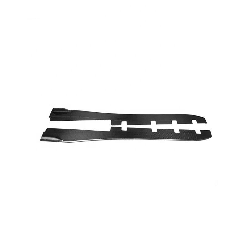 Forza Dry Carbon Side Skirts For Ferrari F8  Set include:   Side Skirts Material: Dry Carbon