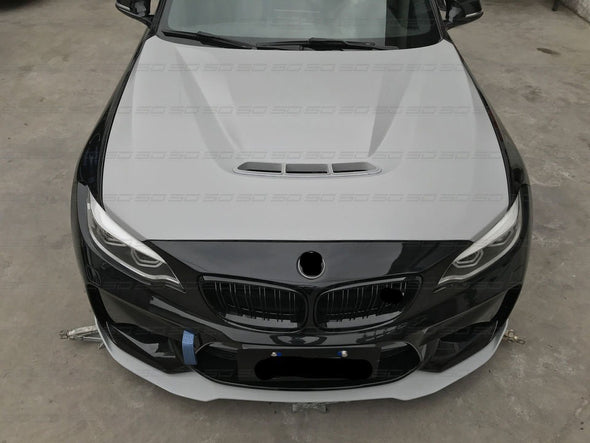 CS Style Dry Carbon Hood For BMW M2 F87  Set Include:  Hood Material: Dry Carbon  NOTE: Professional installation is required.