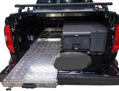 Slide Kitchen Drawer Systems For Volkswagen Amarok by Forza Performance  Simplify the storage and organization of equipment and valuables. These lockable drawers with integrated deck and faceplates were designed specifically for the Volkswagen Amarok. Hide the contents from prying eyes, while creating a more convenient and easily accessible storage space in your car. Designed solidly for tough for both on and off-road travel.