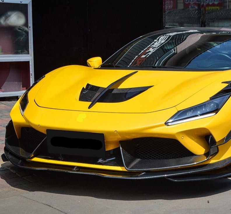 Forza Dry Carbon Front Lip For Ferrari F8  Set include:   Front Lip Material: Dry Carbon