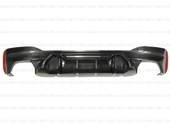 Dry Carbon Rear Diffuser For BMW 5 Series G30 G38 2017-2020  Set Include:  Rear Duffuser Material: Dry Carbon  NOTE: Professional installation is required.