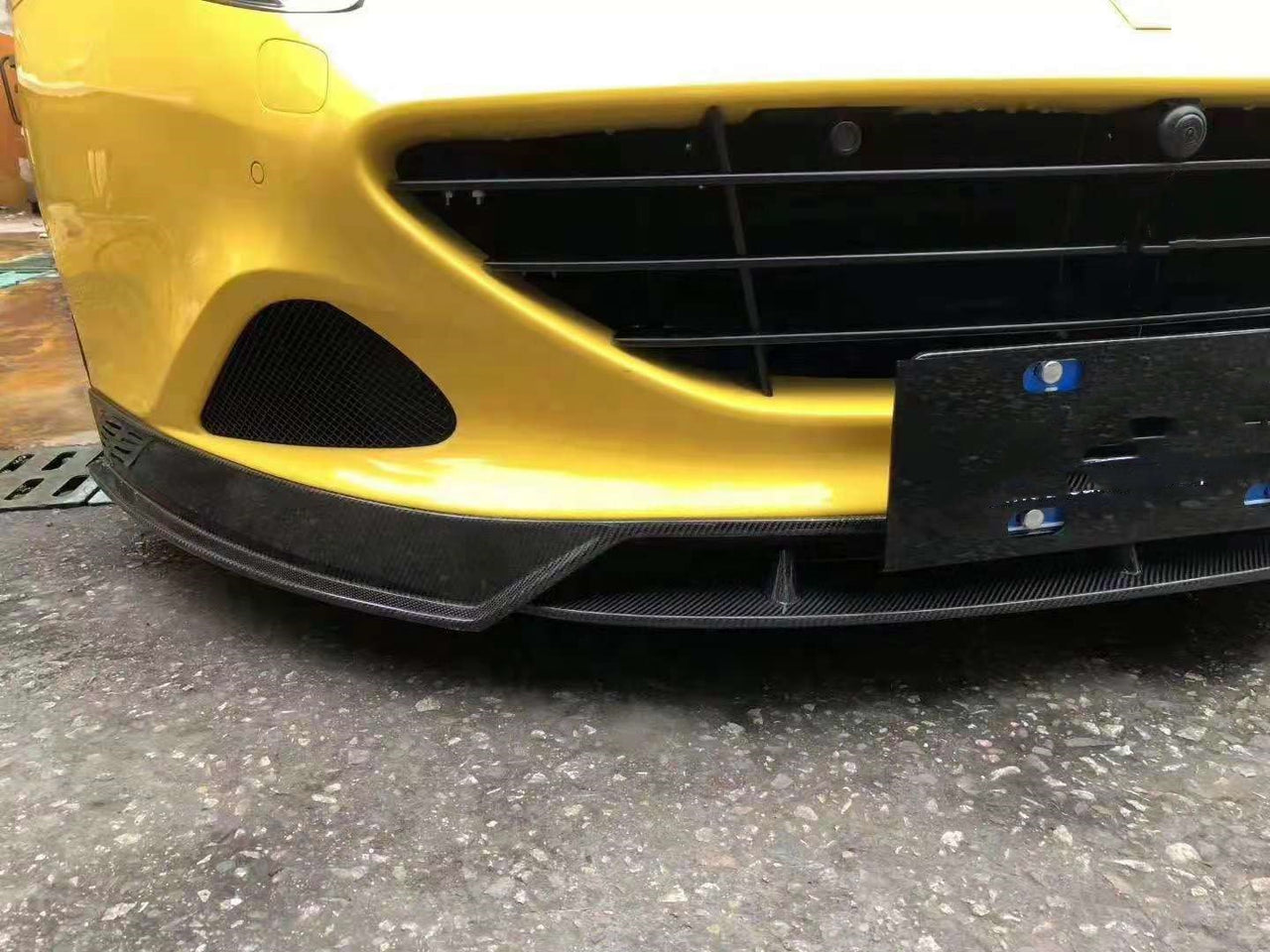 NC style carbon fiber parts with front lip side skirts rear diffuser Spoiler Wing Full body kit For Ferrary CaliforniaT
