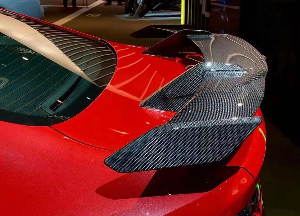 MP STYLE CARBON FIBER REAR SPOILER FOR M3 G80 M4 G82 2020+  Set include:    Rear Spoiler Material: Carbon Fiber NOTE: Professional installation is required