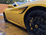 Novitec style carbon fiber parts with front lip side skirts rear diffuser Spoiler Wing Full body kit For Ferrary CaliforniaT