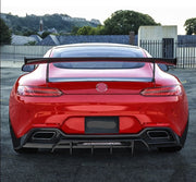 Forza Dry Carbon Rear Spoiler For Mercedes Benz GT GTS  Set include:  Rear Spoiler Material: Dry Carbon  Note: Professional installation is required