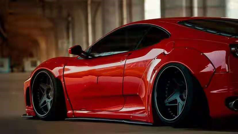F430 car accessories FRP or carbon fiber front wheel archers rear wheel Eyebrow body kit For Ferrari F430 modificaion libertywalk LB style