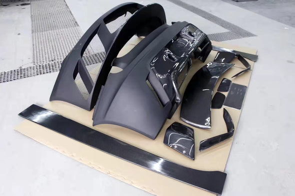 GTE Style Fiberglass Car Bumper Protector Front Rear Bumper Side Skirts Spoiler Wing Body Kits For Lotus EVORA S