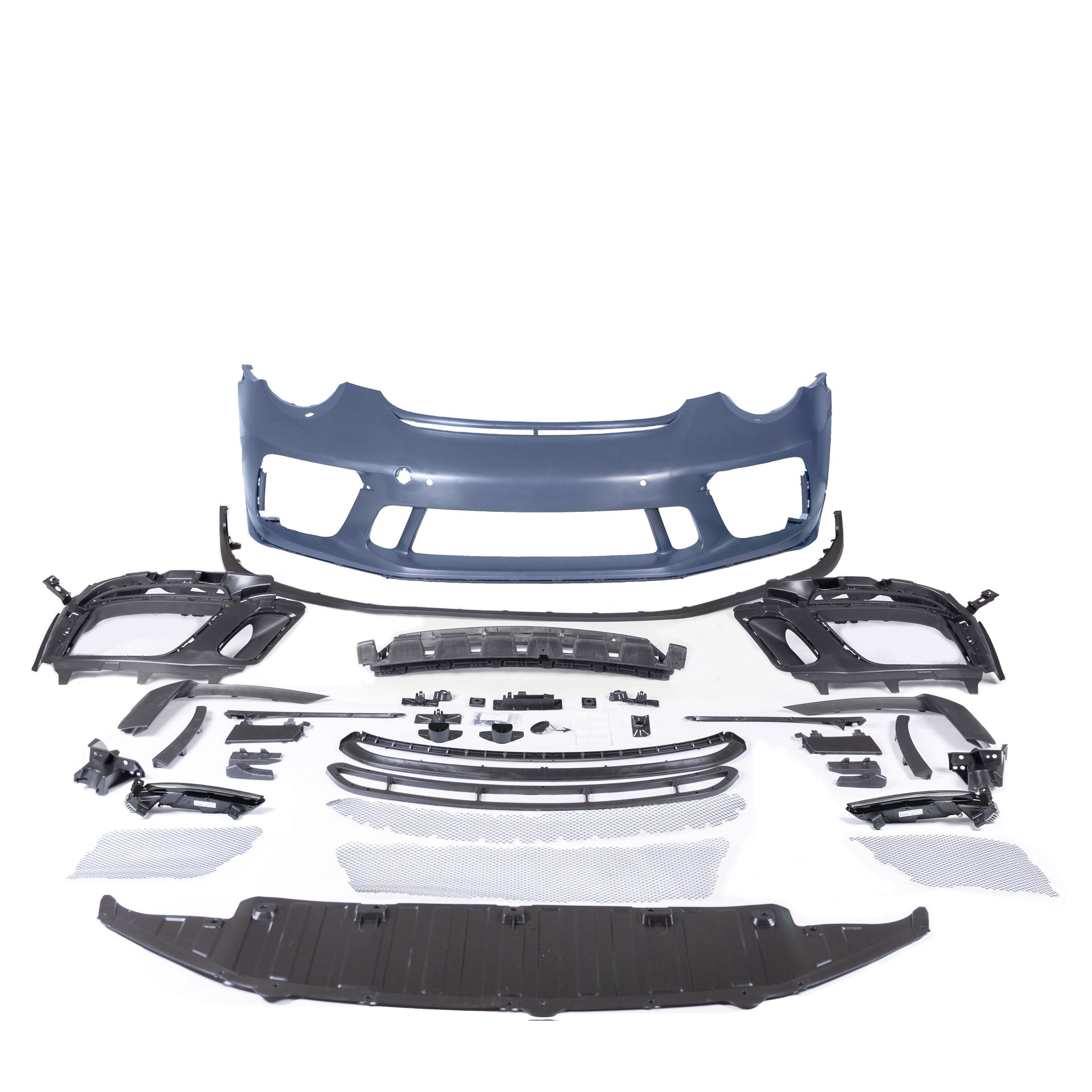 CONVERSION UPGRADE FACELIFT BODY KIT for PORSCHE 911 CARRERA 991.1 2012 - 2019 to 991.2 GT3 STYLE

Set includes:

Front Bumper Assembly
Rear Bumper Assembly

Material: Plastic

NOTE: Professional installation is required. Factory LED DRL must be reused