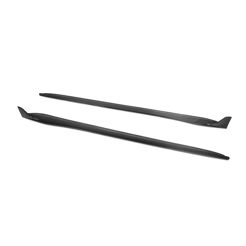 Forza Dry Carbon Side Skirts For Porsche 718 Cayman Boxter 2016+  Set Incude:  Side Skirts Material: Dry Carbon  NOTE: Professional installation is required. 