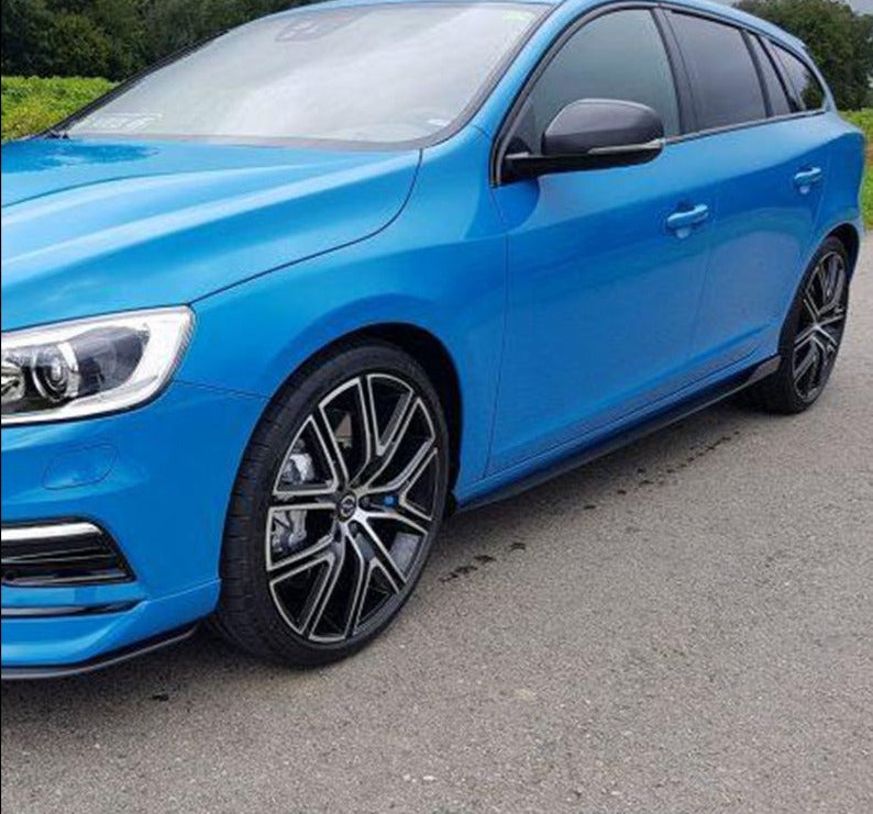 Forza Dry Carbon Side Skirts for Volvo V60 S60 2013-2018  Set Include:  Side Skirts ﻿Material: Dry Carbon Fiber