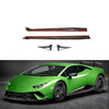 Forged Carbon Side Skirts For Lamborghini Huracan LP640-4 Perfomante 2 Door 2017-2019  Set include: Side Skirts Material: Forged Carbon  NOTE: Professional installation is required during installation.