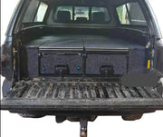 Slide Kitchen Drawer Systems For Toyota Tacoma 2015-2018+ by Forza Performance  Simplify the storage and organization of equipment and valuables. These lockable drawers with integrated deck and faceplates were designed specifically for the Toyota Tacoma 2015-2018. Hide the contents from prying eyes, while creating a more convenient and easily accessible storage space in your car. Designed solidly for tough for both on and off-road travel.