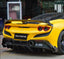 Forza Dry Carbon Rear Canards For Ferrari F8  Set include:   Rear Canards Material: Dry Carbon  Will Fits only with Our Rear Diffuser
