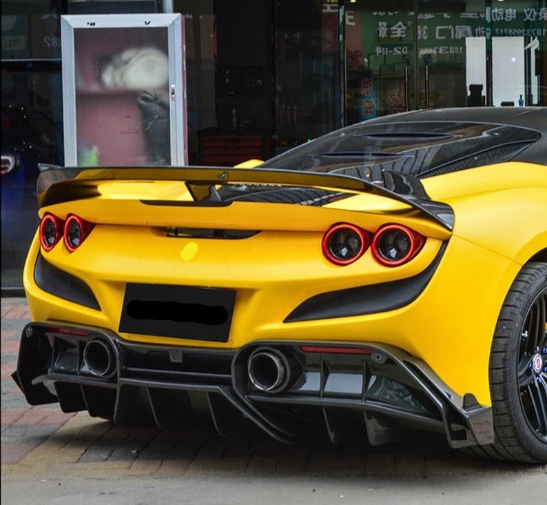 Forza Dry Carbon Rear Spoiler For Ferrari F8  Set include:   Rear Spoiler Material: Dry Carbon
