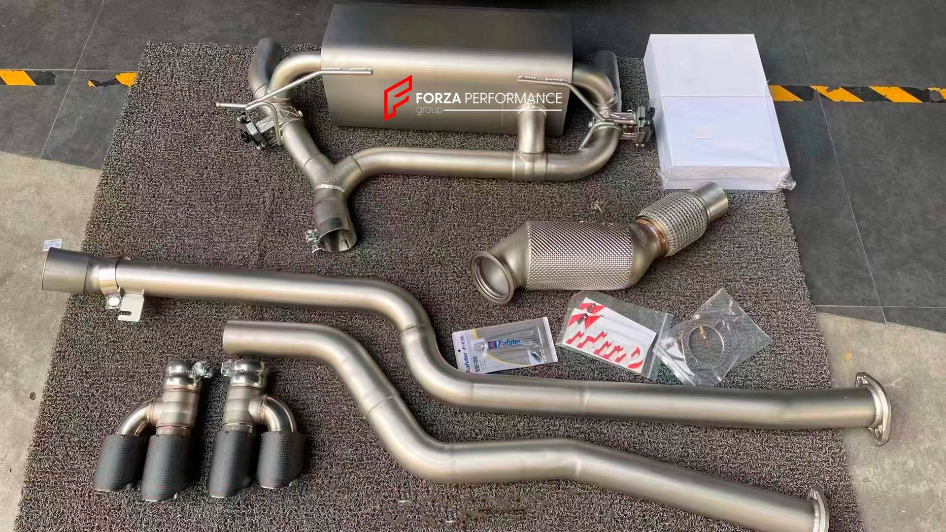 VALVED EXHAUST CATBACK MUFFLER for BMW F35 320Li 2.0T