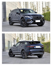 BODY KIT for JAGUAR F-PACE 2020

Set includes:

Front Bumper
Front Grille
Rear Bumper
Exhaust Tips

Material: PP+ABS

NOTE: Professional installation is required.