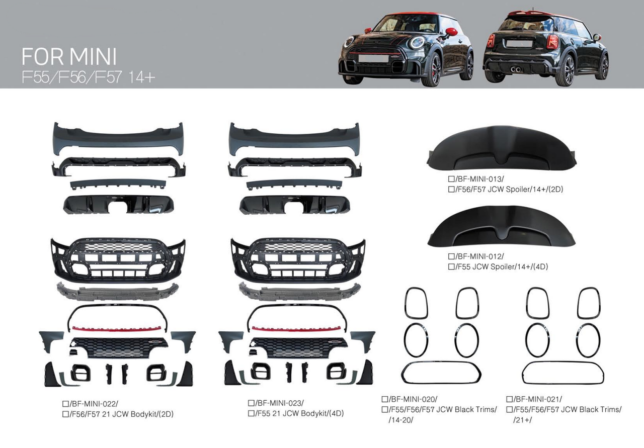 JCW BODY KIT for MINI F56 | F57 | F58 2014+