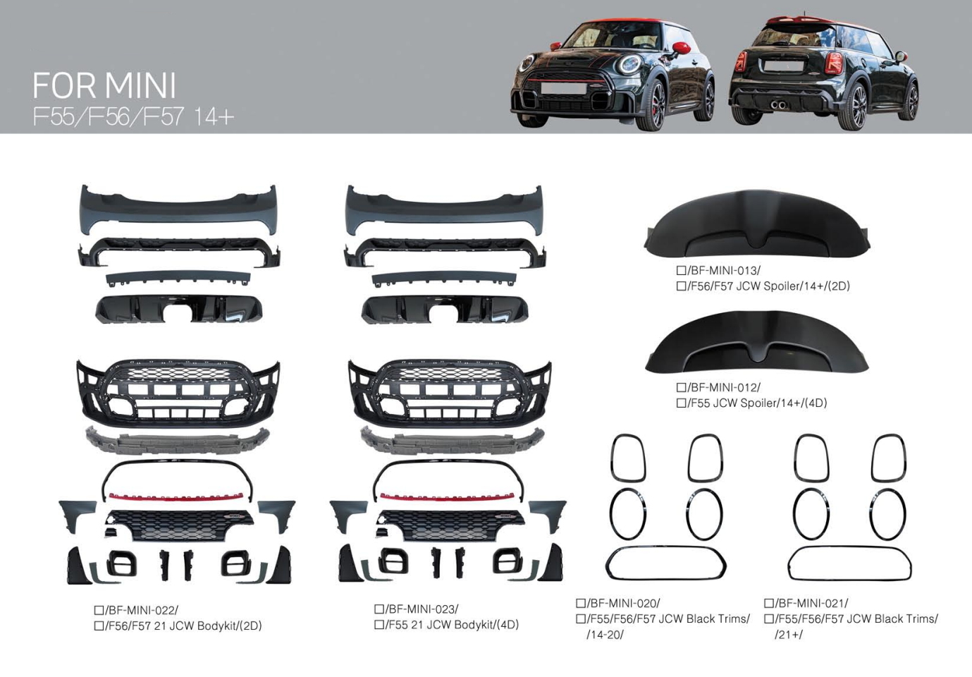 Mini Cooper 04mini Countryman F60 Carbon Fiber Spoiler 2017-2023