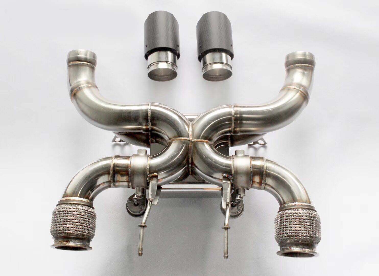 VALVED EXHAUST CATBACK MUFFLER for JTS-MC-006  McLaren 720S