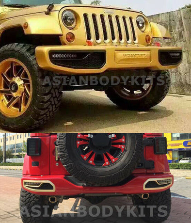 Jeep Wrangler FRONT REAR BUMPERS LED Anniversary style