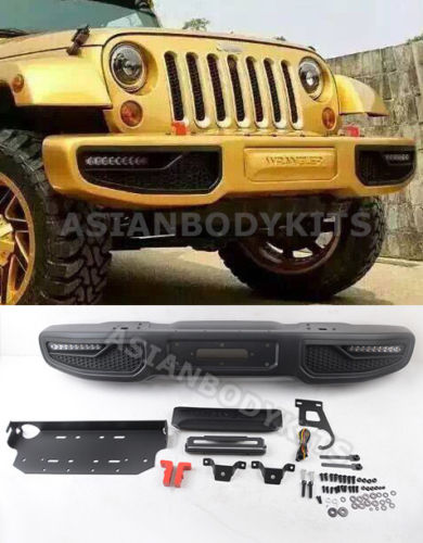 Jeep Wrangler FRONT REAR BUMPERS LED Anniversary style