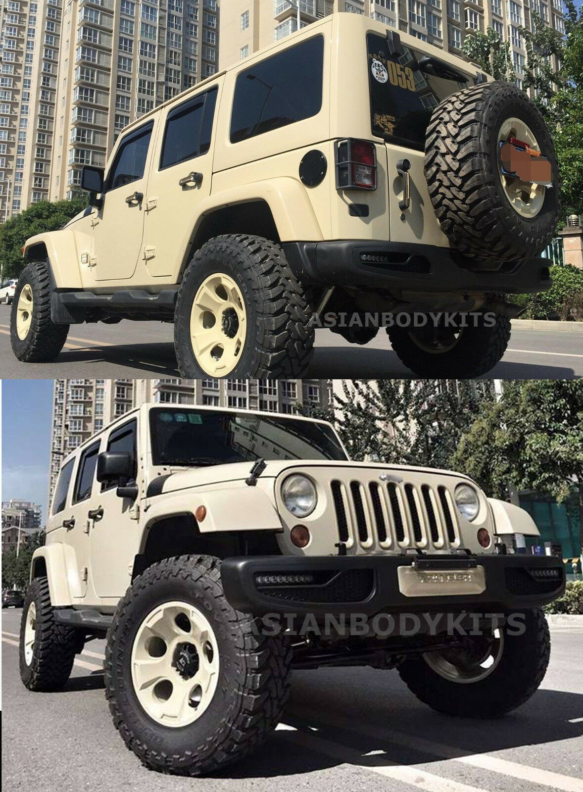 Jeep Wrangler FRONT REAR BUMPERS LED Anniversary style