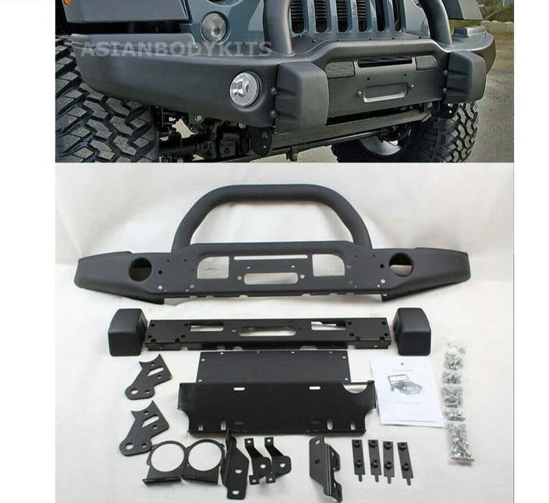 FRONT BUMPER with U-bar for Jeep Wrangler JK (2007-2017) Var 2