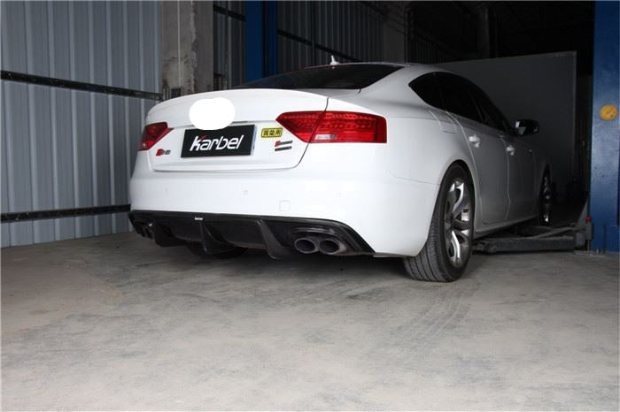 KARBEL CARBON DRY CARBON FIBER REAR DIFFUSER VER.1 FOR AUDI A5 S LINE & S5 2012-2016 B8.5