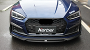 KARBEL CARBON DRY CARBON FIBER FRONT BUMPER UPPER VALENCES FOR AUDI S5 & A5 S LINE 2017-2019 B9