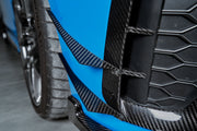 KARBEL CARBON DRY CARBON FIBER FRONT BUMPER CANARDS FOR AUDI S4 & A4 S LINE 2020-ON B9.5