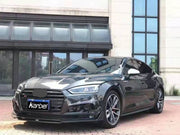 KARBEL CARBON DRY CARBON FIBER FRONT BUMPER UPPER VALENCES FOR AUDI S5 & A5 S LINE 2017-2019 B9