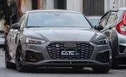 KARBEL CARBON DRY CARBON FIBER FRONT LIP VER.2 FOR AUDI S5 & A5 S LINE 2020-ON B9.5