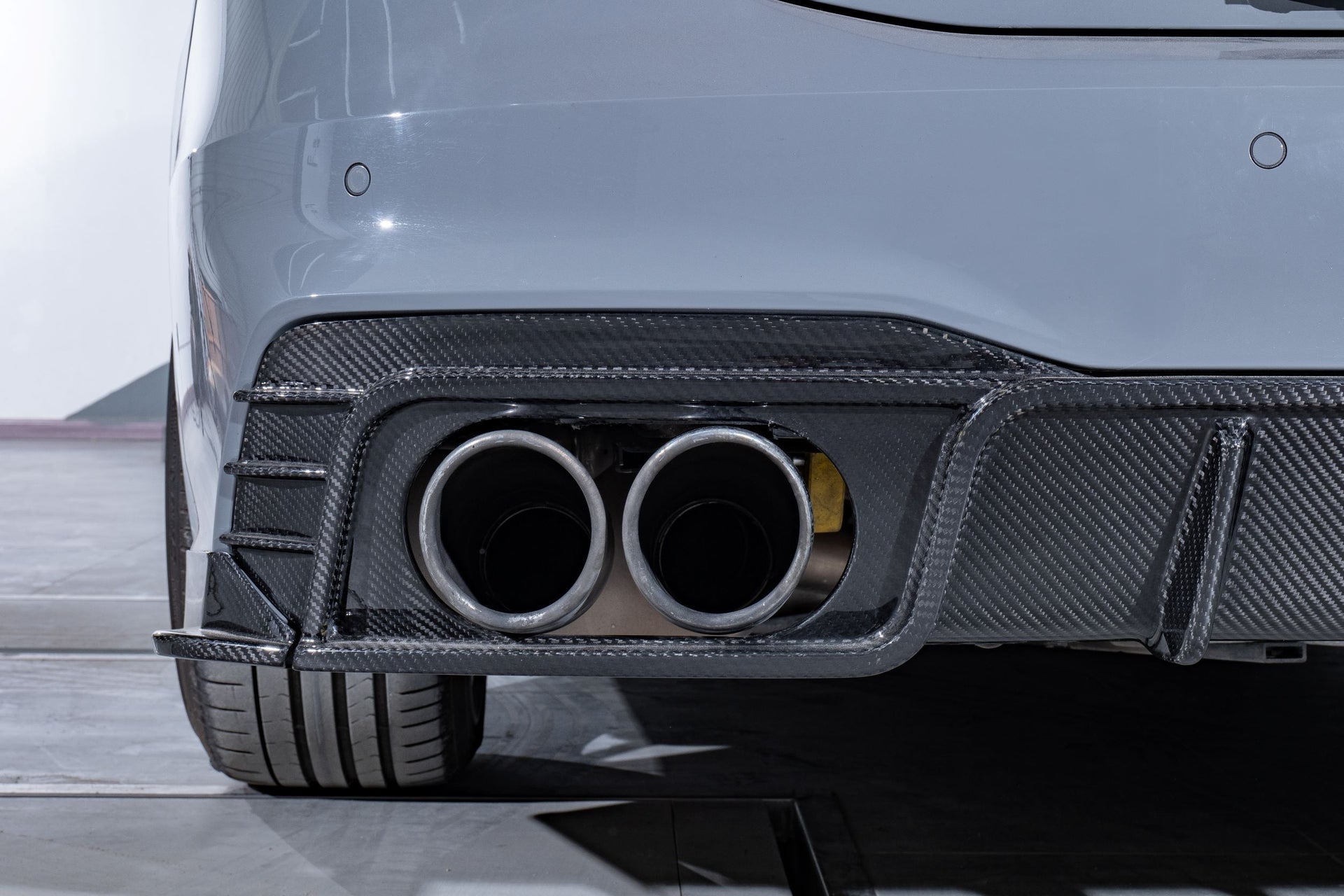 KARBEL CARBON CARBON FIBER REAR DIFFUSER VER.2 FOR AUDI S7 & A7 S LINE 2019-ON C8
