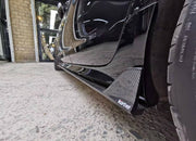 KARBEL CARBON CARBON FIBER SIDE SKIRTS FOR AUDI S6 & A6 S-LINE & A6 AVANT & A6 2016-2018 C7.5  Set includes:  Side Skirts