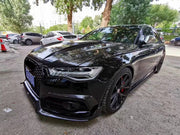 KARBEL CARBON CARBON FIBER SIDE SKIRTS FOR AUDI S6 & A6 S-LINE & A6 AVANT & A6 2016-2018 C7.5  Set includes:  Side Skirts