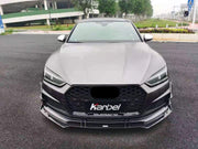 KARBEL CARBON DRY CARBON FIBER FRONT BUMPER CANARDS FOR AUDI S5 & A5 S LINE 2017-2019 B9