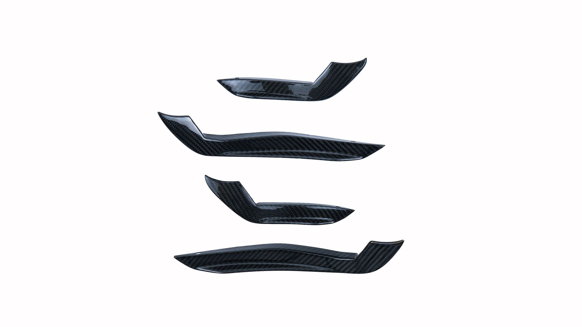KARBEL CARBON DRY CARBON FIBER FRONT BUMPER CANARDS FOR AUDI S5 & A5 S LINE 2017-2019 B9