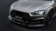 KARBEL CARBON DRY CARBON FIBER FRONT BUMPER CANARDS FOR AUDI S5 & A5 S LINE 2017-2019 B9
