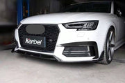 KARBEL CARBON DRY CARBON FIBER FRONT BUMPER UPPER VALENCES FOR AUDI S4 & A4 S LINE 2017-2018 B9