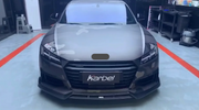 KARBEL CARBON DRY CARBON FIBER FRONT BUMPER UPPER VALENCES FOR AUDI TTS & TT S-LINE 2015-2019