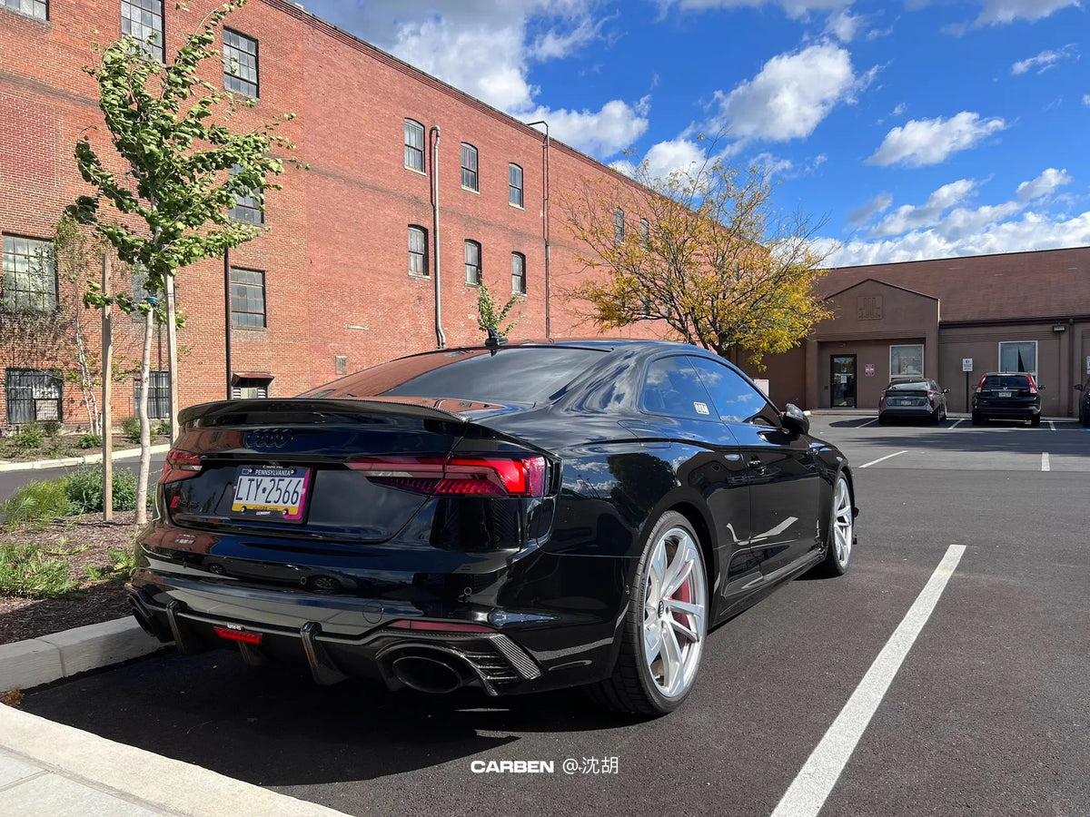 KARBEL DRY CARBON FIBER REAR DIFFUSER FOR AUDI RS5 B9 2017 - 2019